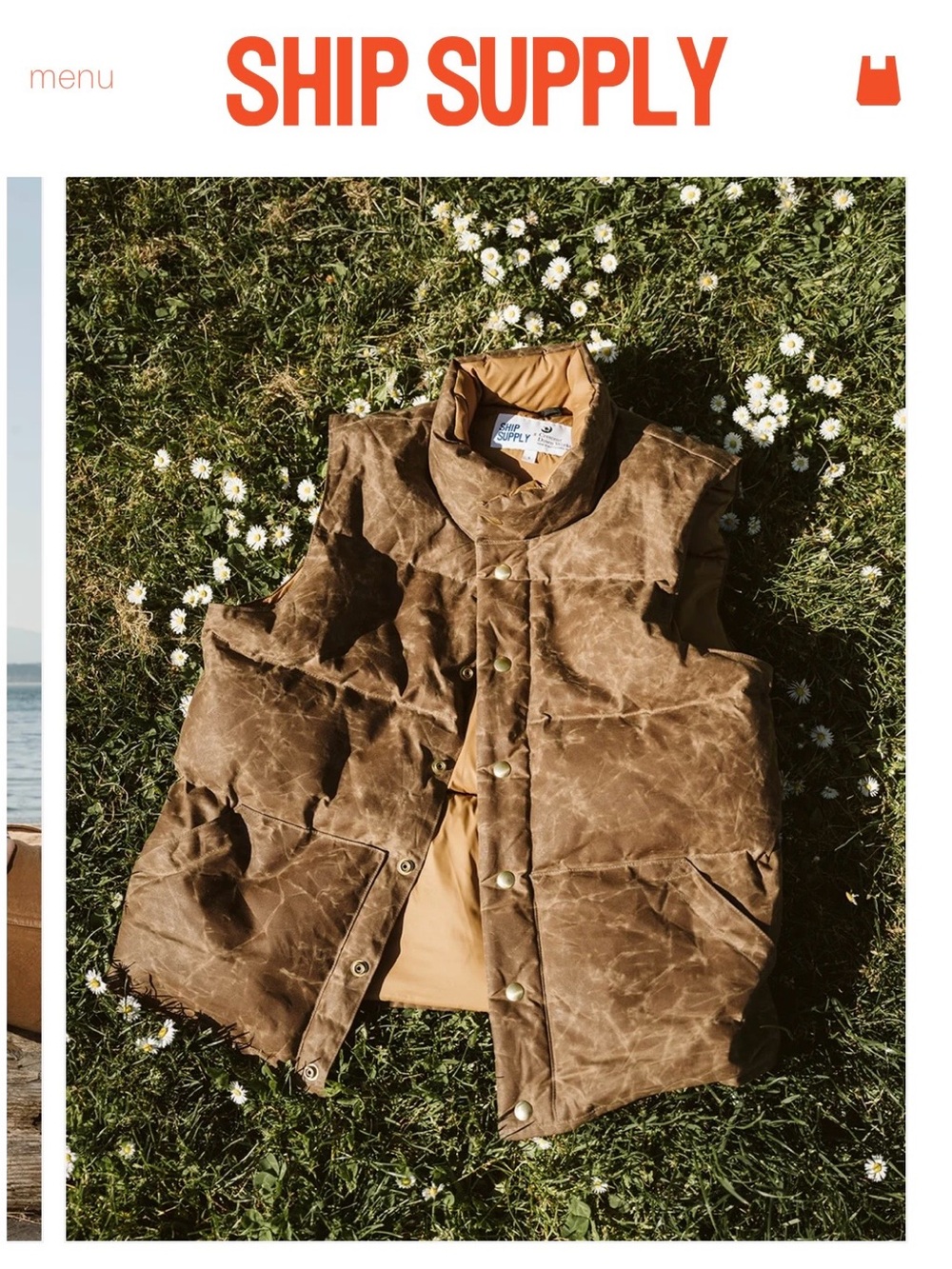Ship Supply Beeswax Down Vest